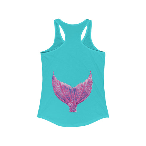 Women's Mermaid Racerback Tank for Active Lifestyle Wear - Lightweight Comfort and Style