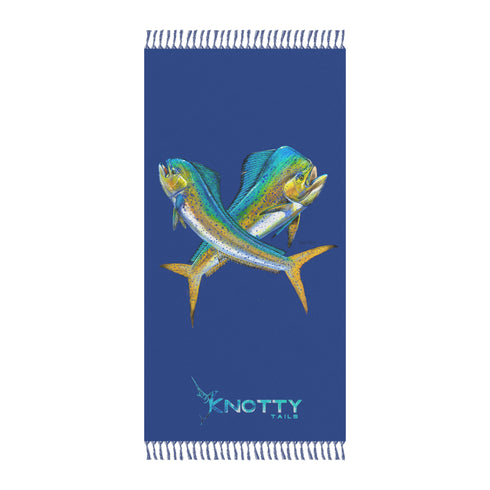 Boho Beach Cloth for Outdoor Fun and Relaxation with Knotted Tassels