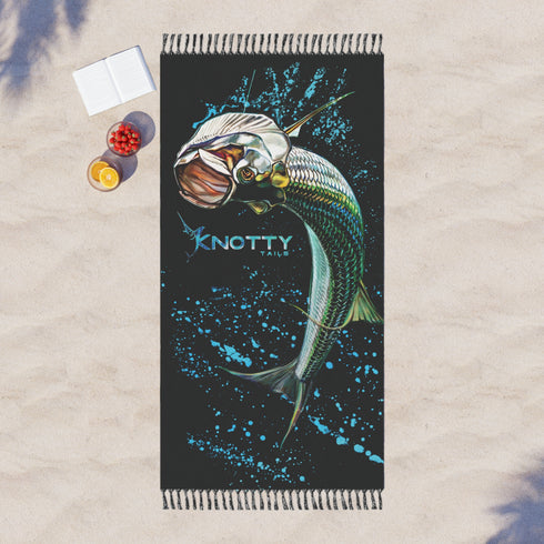 Knotty Tails Tarpon Beach Cloth for Outdoor Fun with Soft Fabric