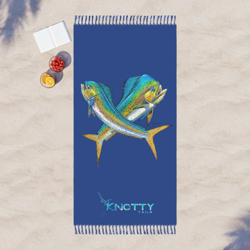 Boho Beach Cloth for Outdoor Fun and Relaxation with Knotted Tassels