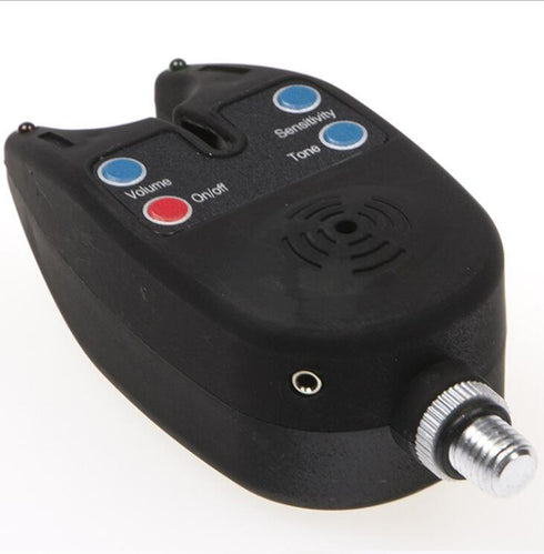 Fishing Bite Alarm with 2 LEDs Blue Light Adjustable Tone for Easy Alerts