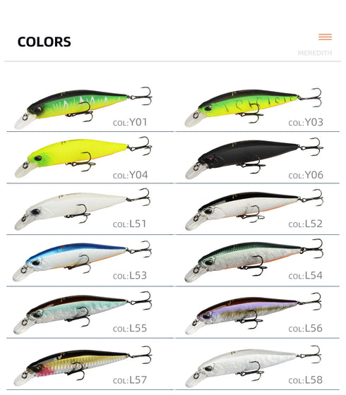 delete Jerk Minnow 100F 14g Floating Wobbler Fishing Lure Quality for Big Catch