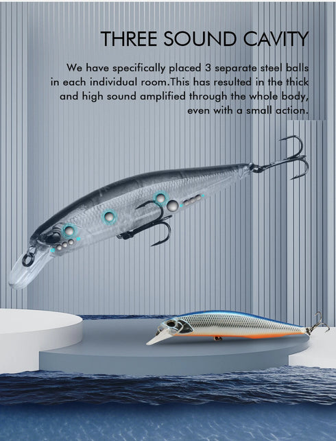 delete Jerk Minnow 100F 14g Floating Wobbler Fishing Lure Quality for Big Catch