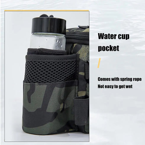 Fishing Tackle Shoulder Bag Portable Storage for Outdoor Sports - Waterproof and Spacious Design