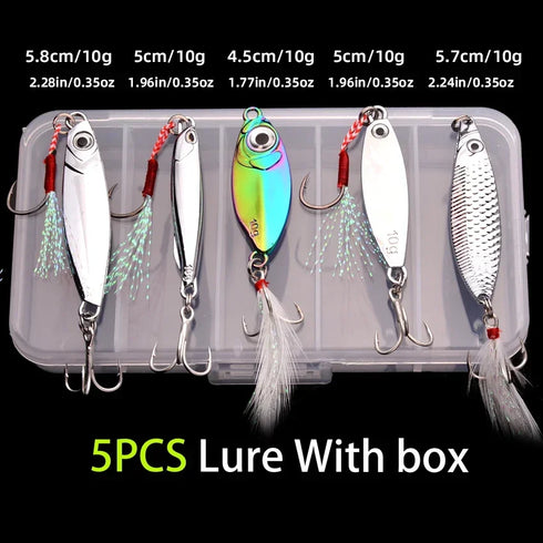 Wobbler Lures 3G 10G 15G Metal Vib Fishing Lure Set for All Fish