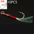 10PCS/Lot Cast Jig Assist Hook High Carbon Steel for Effective Fishing