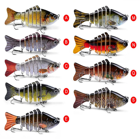 Fishing Lures Multi Jointed Swimbait Crank Bait For Trout Bass - Irresistible Action to Catch More Fish