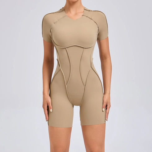Stylish Short Wetsuit For Women Backless Scrunch Booty
