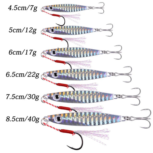 Pencil Bait Metal Casting Fixture for Effective Sea Bass Fishing