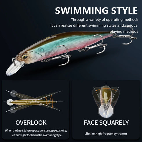 Jerkbait Wobbler 110mm 17g SP Fishing Lures with 3D Eyes