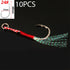 10PCS/Lot Cast Jig Assist Hook High Carbon Steel for Effective Fishing