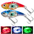 Underwater LED Lighted Vibration Sinking Lure Squid Bait for Irresistible Attraction