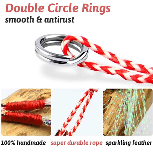 10PCS/Lot Cast Jig Assist Hook High Carbon Steel for Effective Fishing