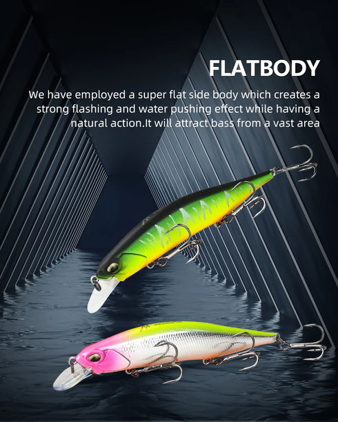 Jerkbait Wobbler 110mm 17g SP Fishing Lures with 3D Eyes