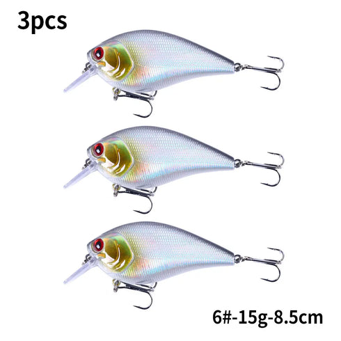 8.5cm 15g Rattling Crankbait Lure for Bass Pike