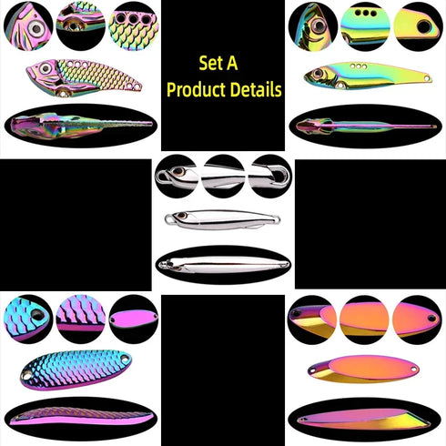Wobbler Lures 3G 10G 15G Metal Vib Fishing Lure Set for All Fish