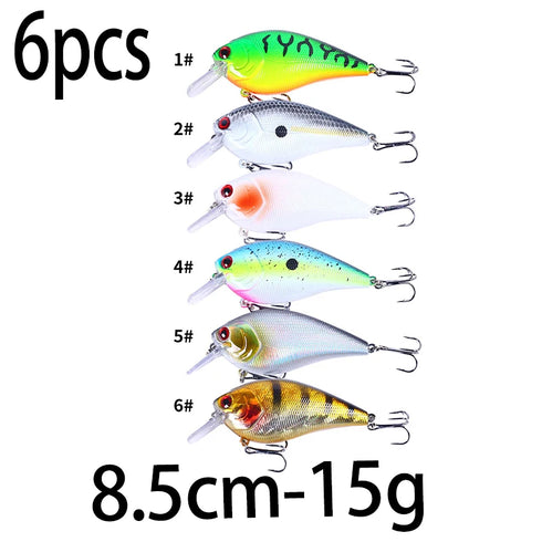 8.5cm 15g Rattling Crankbait Lure for Bass Pike