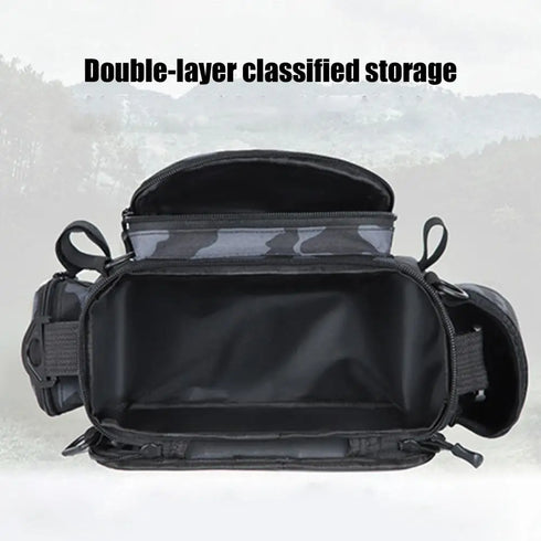 Fishing Tackle Shoulder Bag Portable Storage for Outdoor Sports - Waterproof and Spacious Design