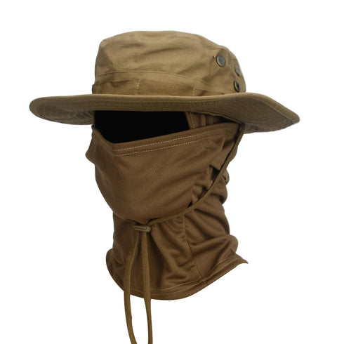 Camouflage Boonie Cap Balaclava Hat Suit for Outdoor Comfort and Sun Protection