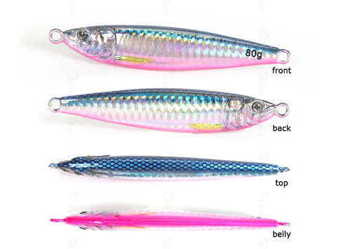 Fast Sinking Jig for Quick and Effective Fishing with Glowing Luminous Effect