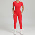 Women's One-Piece Suit Short Sleeve Bodysuit for Ultimate Comfort and Performance
