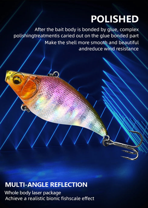 Vibration-X VIB 75mm 19g Wobblers Fishing Lures Tackle for Big Catch
