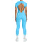Women's One-Piece Suit Short Sleeve Bodysuit for Ultimate Comfort and Performance
