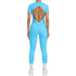 Women's One-Piece Suit Short Sleeve Bodysuit for Ultimate Comfort and Performance