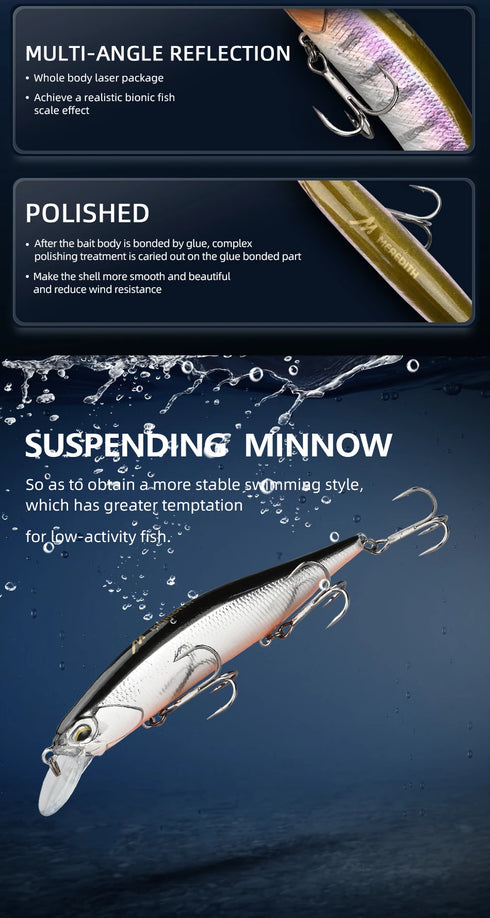 Jerkbait Wobbler 110mm 17g SP Fishing Lures with 3D Eyes