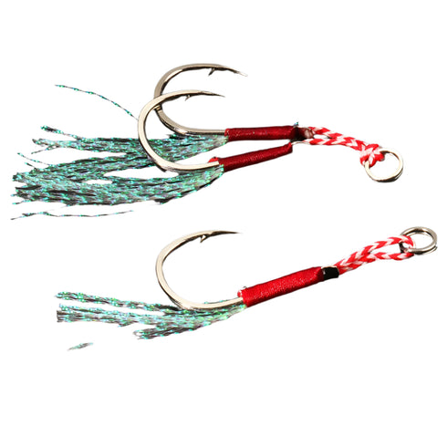 10PCS/Lot Cast Jig Assist Hook High Carbon Steel for Effective Fishing