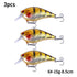 8.5cm 15g Rattling Crankbait Lure for Bass Pike