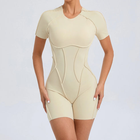 Stylish Short Wetsuit For Women Backless Scrunch Booty