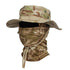 Camouflage Boonie Cap Balaclava Hat Suit for Outdoor Comfort and Sun Protection