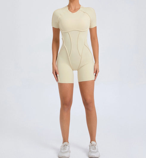 Stylish Short Wetsuit For Women Backless Scrunch Booty