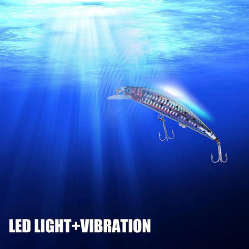 Electric Vibration Fishing Lure USB Charging LED Light Bait for Ultimate Fish Attraction