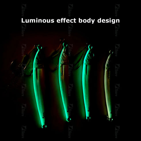 Fast Sinking Jig for Quick and Effective Fishing with Glowing Luminous Effect