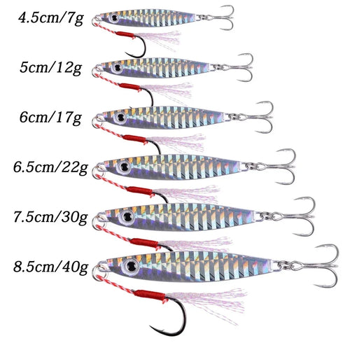 Pencil Bait Metal Casting Fixture for Effective Sea Bass Fishing
