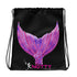 Stylish Mermaid Tail in Black Gym Backpack with Drawstring for Effortless Sporty Chic