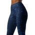 Blue Mahi Mahi Leggings for Yoga and Workout Performance with Four-Way Stretch