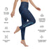 Blue Mahi Mahi Leggings for Yoga and Workout Performance with Four-Way Stretch