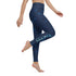 Blue Mahi Mahi Leggings for Yoga and Workout Performance with Four-Way Stretch