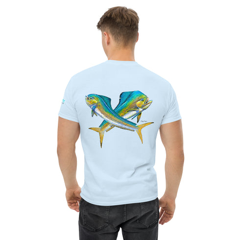 Men's Carey Chen Mahi Mahi Classic Tee for Trendy Style Comfort Meets Street Style for Everyday Wear