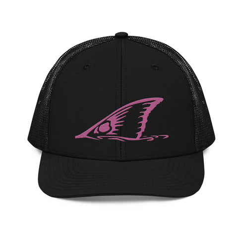 Redfish Tail Neon Pink Embroidered Mesh Back Trucker Cap for Ultimate Comfort and Style