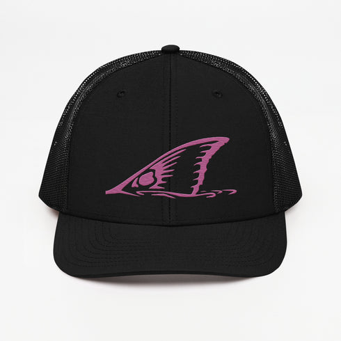 Redfish Tail Neon Pink Embroidered Mesh Back Trucker Cap for Ultimate Comfort and Style