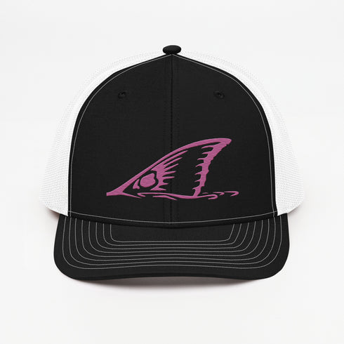 Redfish Tail Neon Pink Embroidered Mesh Back Trucker Cap for Ultimate Comfort and Style