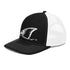 White Redfish Tail Embroidered Trucker Cap for Outdoor Style - Adjustable Comfort and Classic Fit