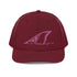 Redfish Tail Neon Pink Embroidered Mesh Back Trucker Cap for Ultimate Comfort and Style