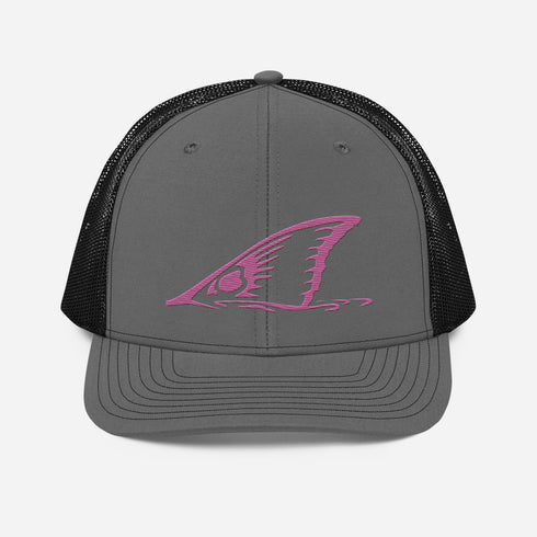 Redfish Tail Neon Pink Embroidered Mesh Back Trucker Cap for Ultimate Comfort and Style