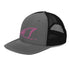 Redfish Tail Neon Pink Embroidered Mesh Back Trucker Cap for Ultimate Comfort and Style