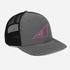 Redfish Tail Neon Pink Embroidered Mesh Back Trucker Cap for Ultimate Comfort and Style